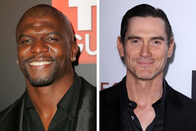 Red carpet pictures of Terry Crews and Billy Crudup, who recently discovered they are related.